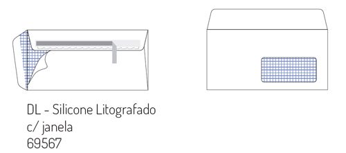 ENV.OFFSET BR.90G.SILICONE 115X225 CJAN  C.M.Lisboa - CX 500 , FIRMO , 69567 , 5601645105768